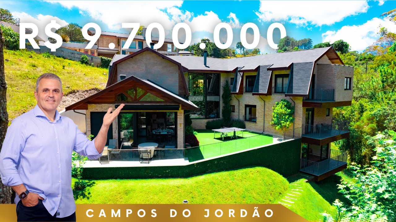 Você precisa ver esta casa de alto padrão antes de comprar em Campos do Jordão!