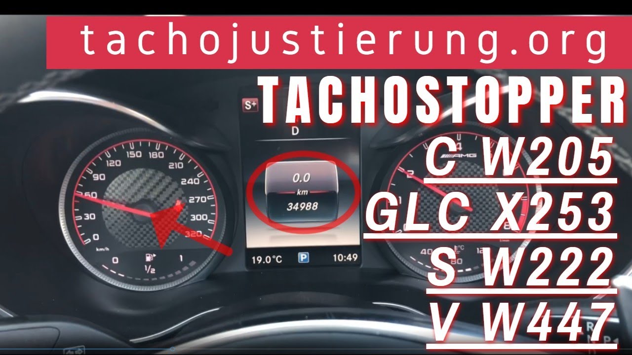 Mercedes Tachostopper Km Stopper Tachofilter C W205 - GLC X253 - S W222 - V W447