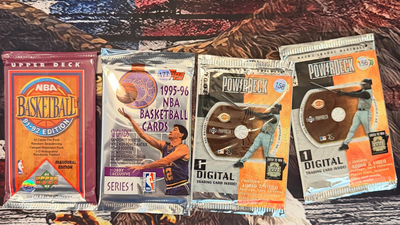 90s baseball & basketball pack rip!🔥🔥🔥🔥🔥