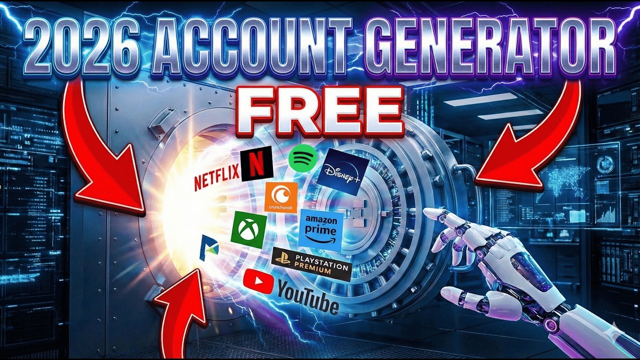 GENERATOR BEZPŁATNYCH KONT 2026: Netflix, Steam, Crunchyroll, Disney+ i HBO Max &ndash; NOWA METODA!
