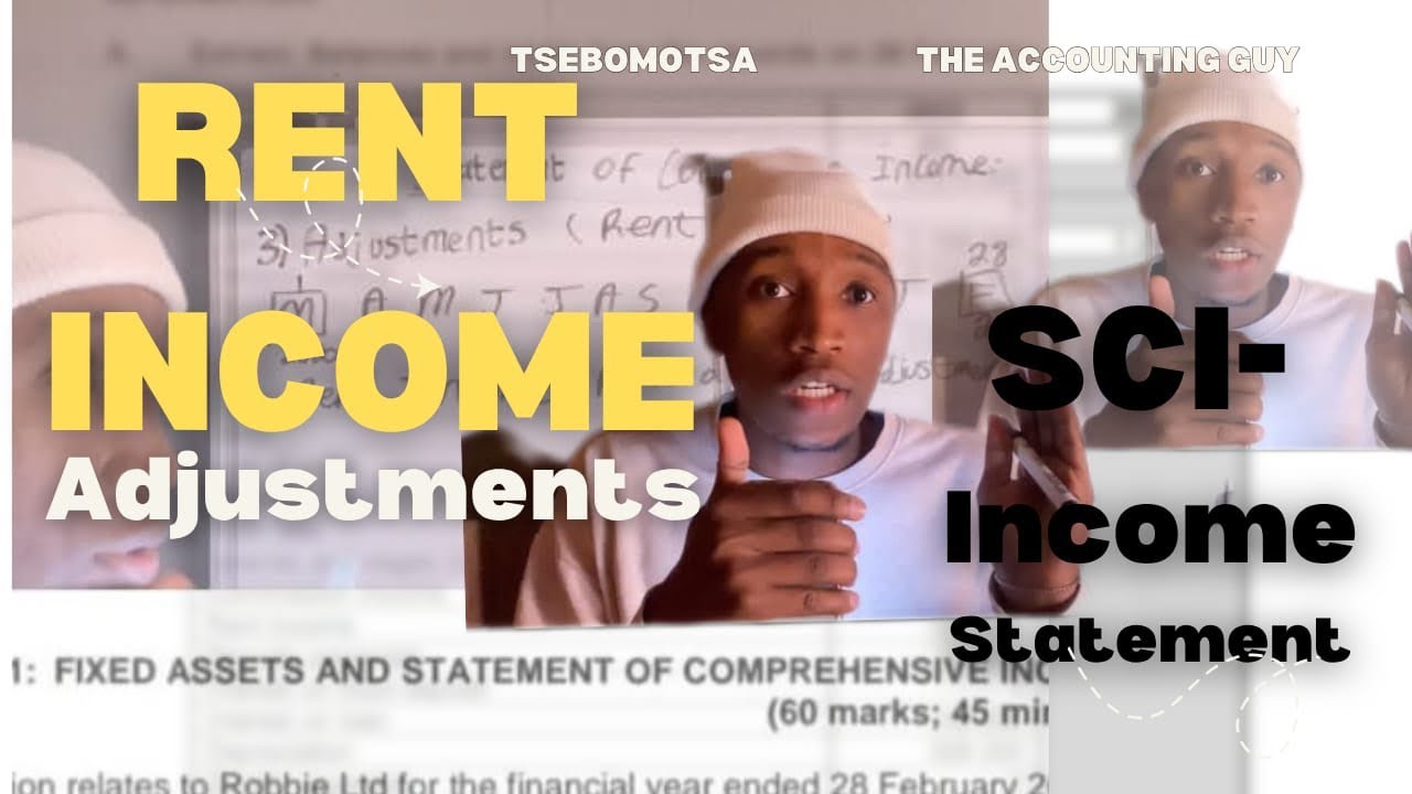 Rent Income Adjustment | Mastering The Income Statement | November 2020(2) Paper 1 Question 1