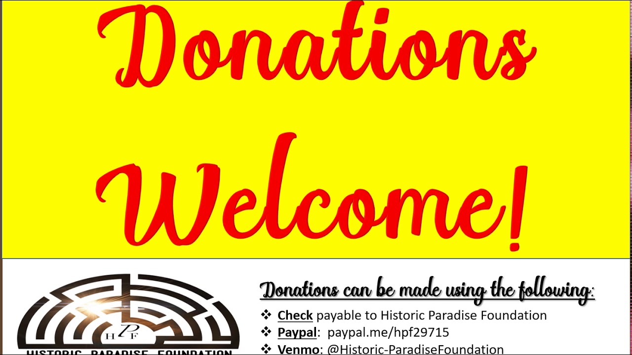 HPF donations welcome