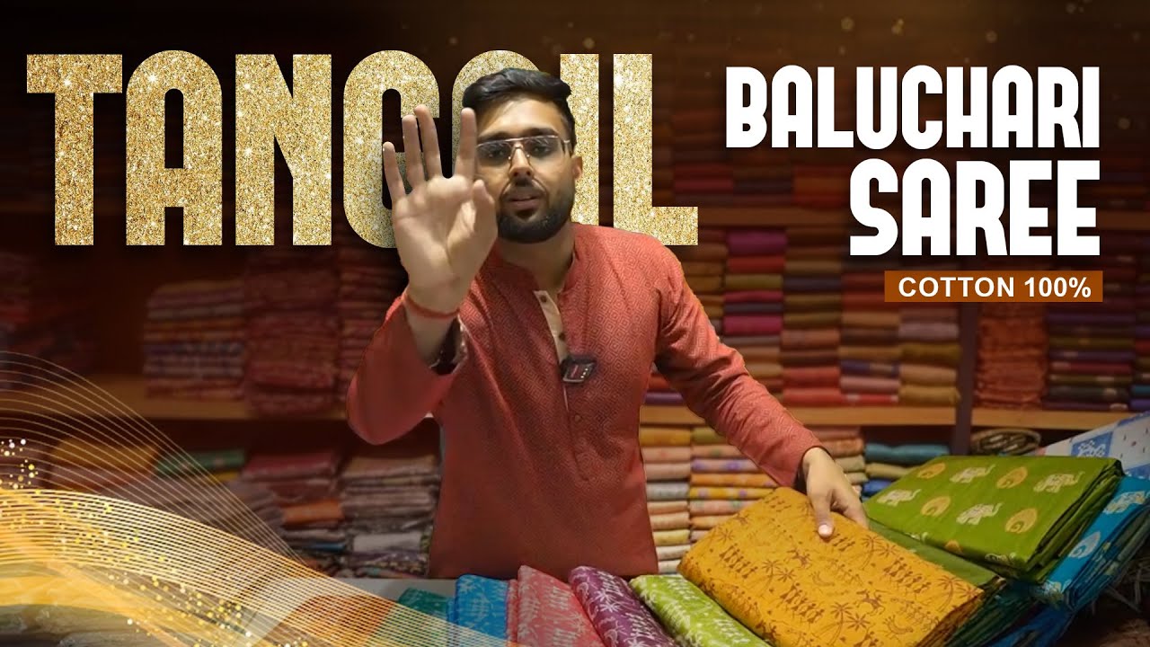 Tangail Baluchari Saree | 100% Cotton | Sarees For Festival Season | Gulabchand Manikchand, Cuttack