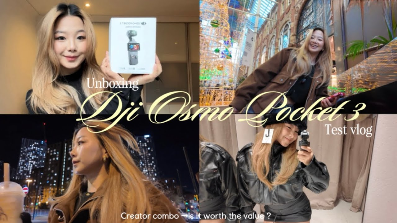 Dji Osmo pocket 3 unboxing + test vlog and my honest review * face tracking *