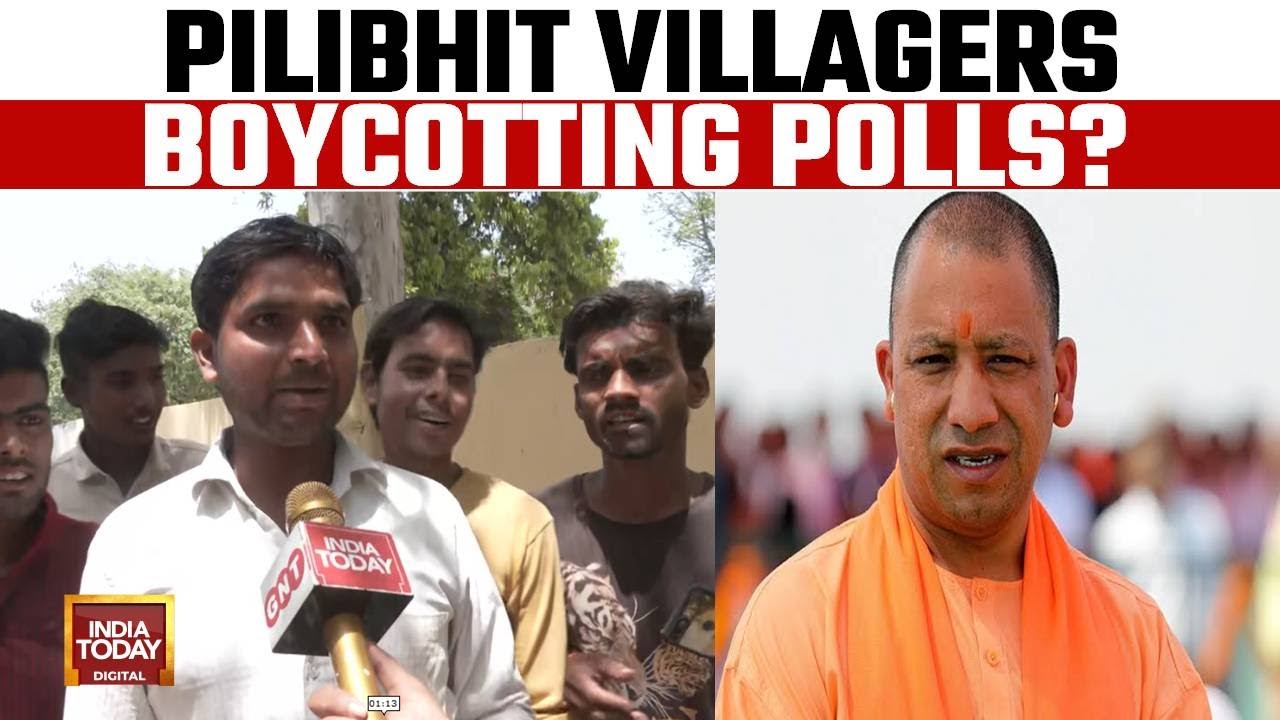 Pilibhit Villagers Protest Against The Construction Of A Wall, Boycott Polls in The Area