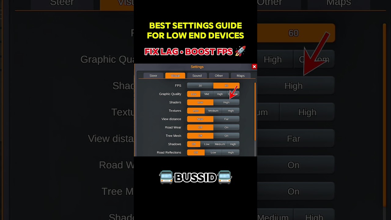 Lag Fix Settings for Smooth Gameplay 🚍 | Bus Simulator Indonesia  
