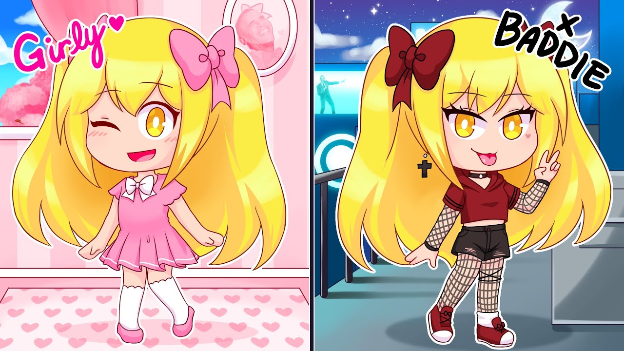 Softie To Tomboy Baddie in Gacha Life...