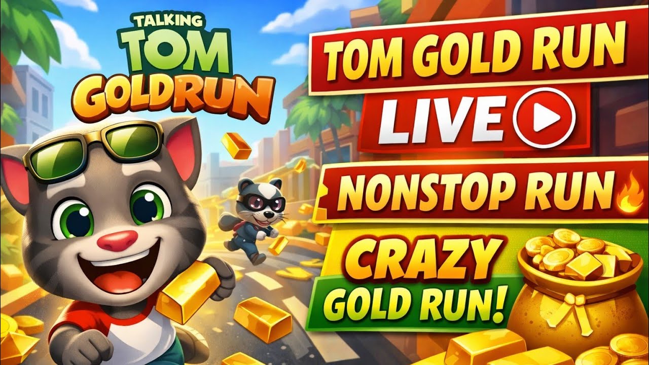 LIVE Playing Talking Tom Gold Run 😍 High Score Challenge | Join Now!