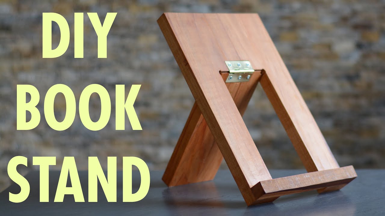 DIY book stand - a beginner woodworking project - BUILD FROM SKETCH