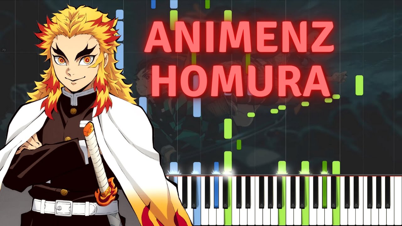 [Animenz] Demon Slayer Movie Theme - Homura - Synthesia || Piano Tutorial