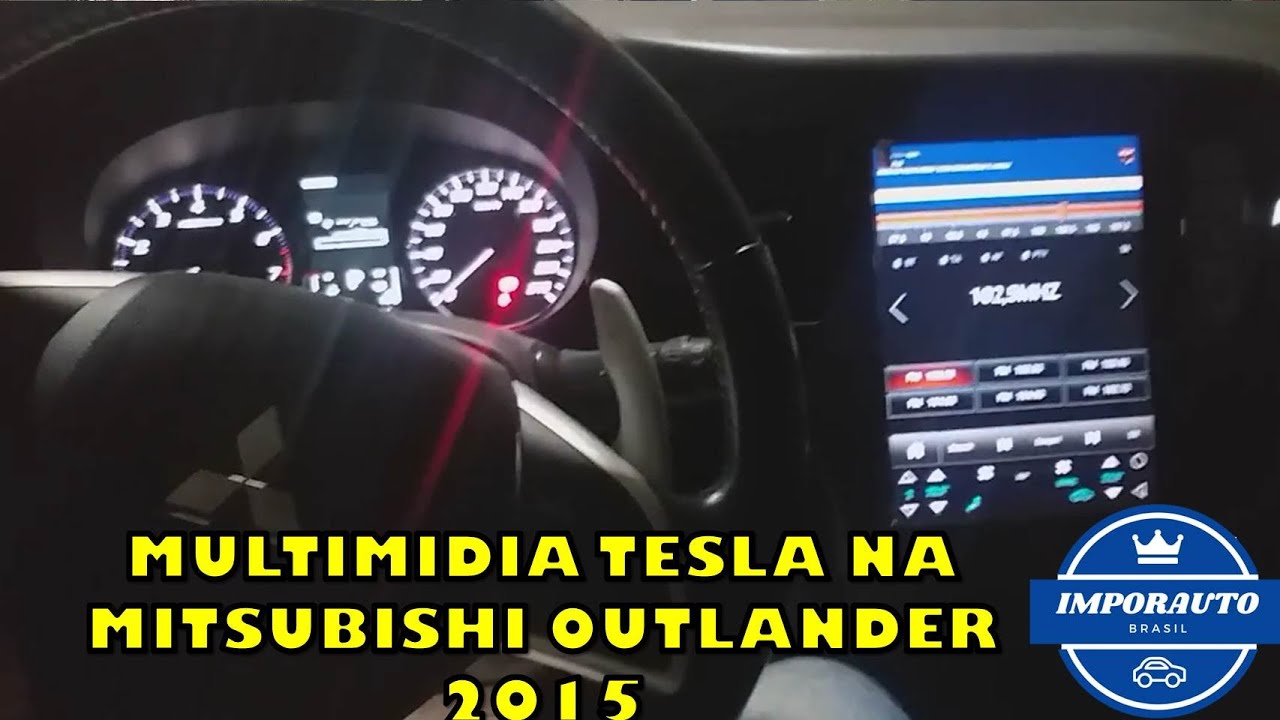 INSTALAÇÃO MULTIMIDIA TESLA NA MITSUBISHI OUTLANDER 2015, AR CONDICIONADO TOUCH NA TELA, FICOU TOP!