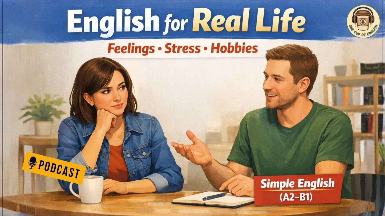 Real English Conversations: Feelings, Stress & Hobbies Explained Simply