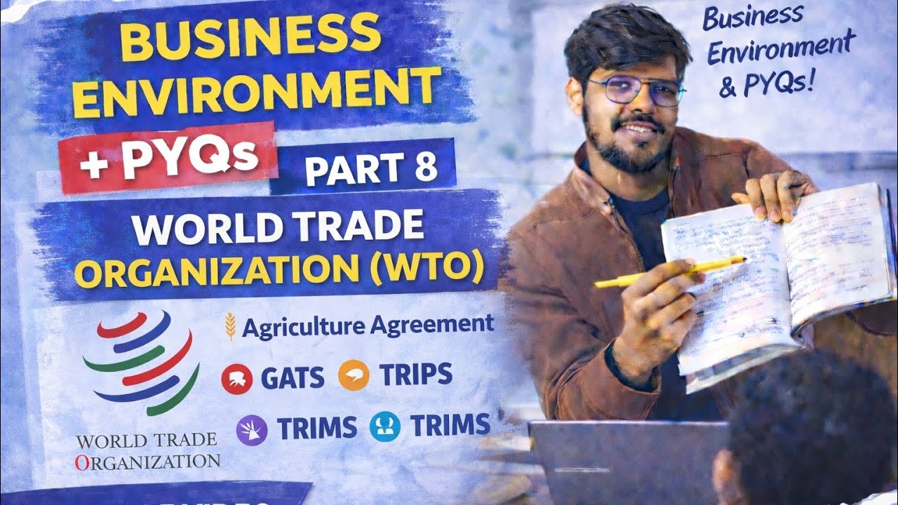 WTO Made Easy 🔥 | GATS, TRIPS, TRIMS & Agriculture Agreement | UGC NET Commerce
