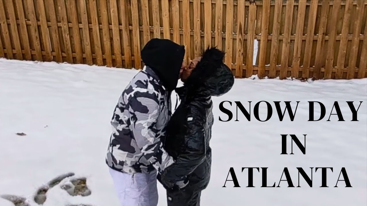 Vlog | Our Snow Day in Atlanta, HER WHOLE NAIL BROKE OFF  & Hot Chocolate!!