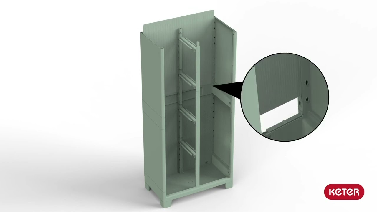 Keter Planet Outdoor Mehrzweckschrank Aufbau Anleitung