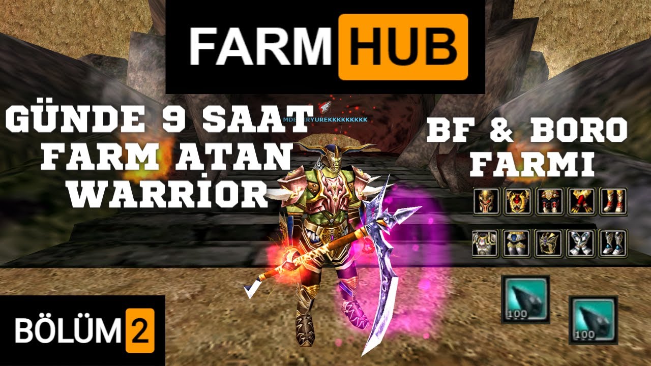FARM HUB | BÖLÜM 2 | GÜNDE 9 SAAT FARM ATAN WARRİOR, ÇEKİLİŞ SONUÇLARI, BF(SLOTH) BORO FARMI #usko