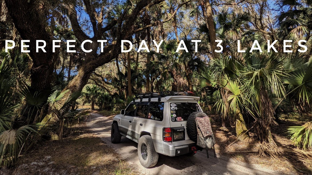 We spent a nice winter day at 3 Lakes WMA. Off road adventuring in the Mitsubishi Montero.