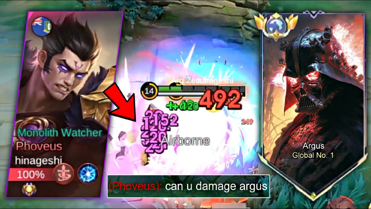 ARGUS VS PHOVEUS! ARGUS MULTI-SHOT BUILD VS HIGH SUSTAIN HERO