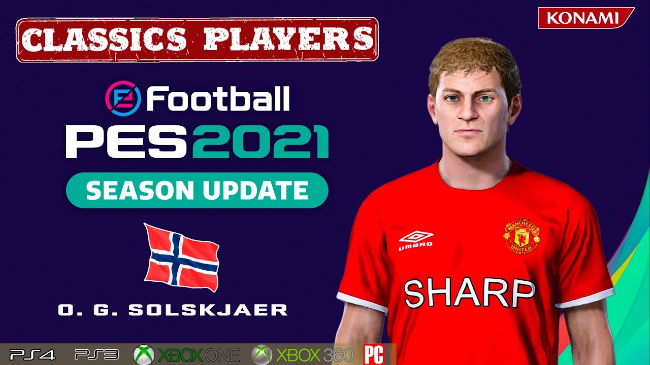 O. G. SOLSKJAER face+stats (Classics Players) How to create in PES 2021