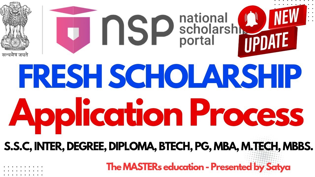NSP FRESH SCHOLARSHIP APPLICATION FORM 2024-25 NSP NATIONAL SCHOLARSHIP APPLICATION PROCESS TELUGU