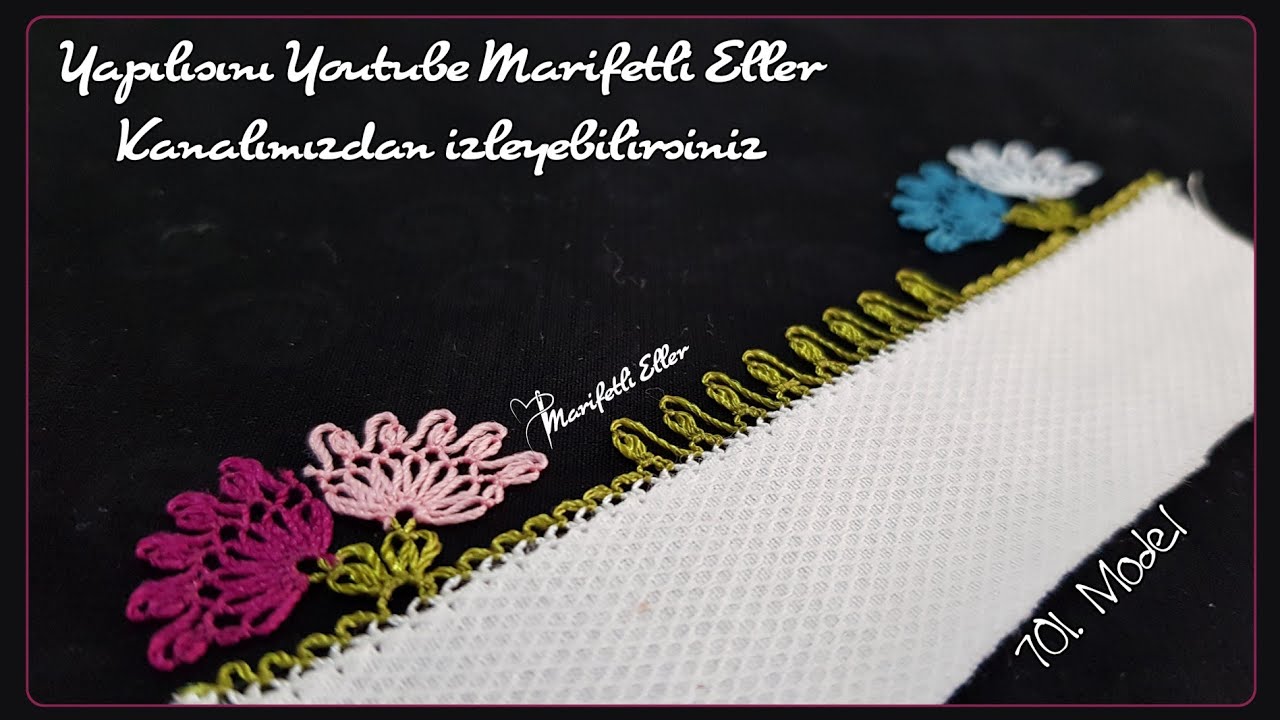 İğne Oyası İkiz Yelpaze Modeli | 701. Model #iğneoyası #needlelace