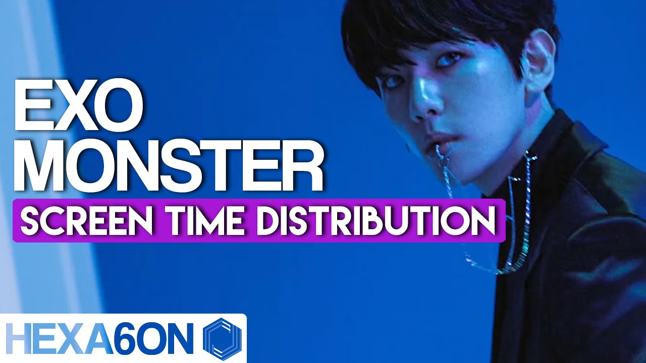 EXO - Monster Screen Time Distribution (Color Coded)