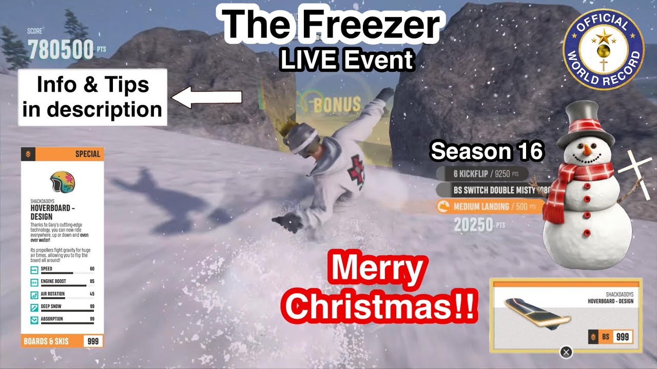 The Freezer, LivE* • World Record • 1.10 Million pts using Hoverboard via Lb* in Riders Republic