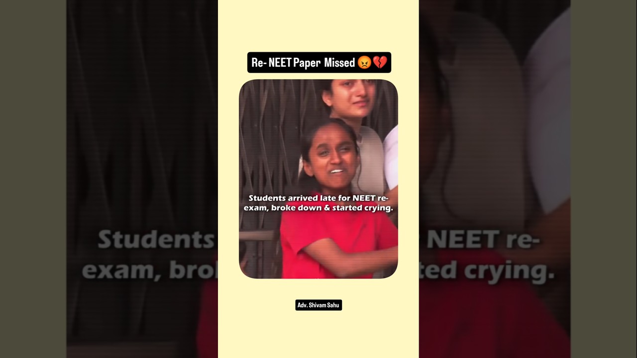 Students missed Re-NEET Exam due to Political Blocking of Roads 💔😡🔥🇮🇳 #indianpolitics #indian