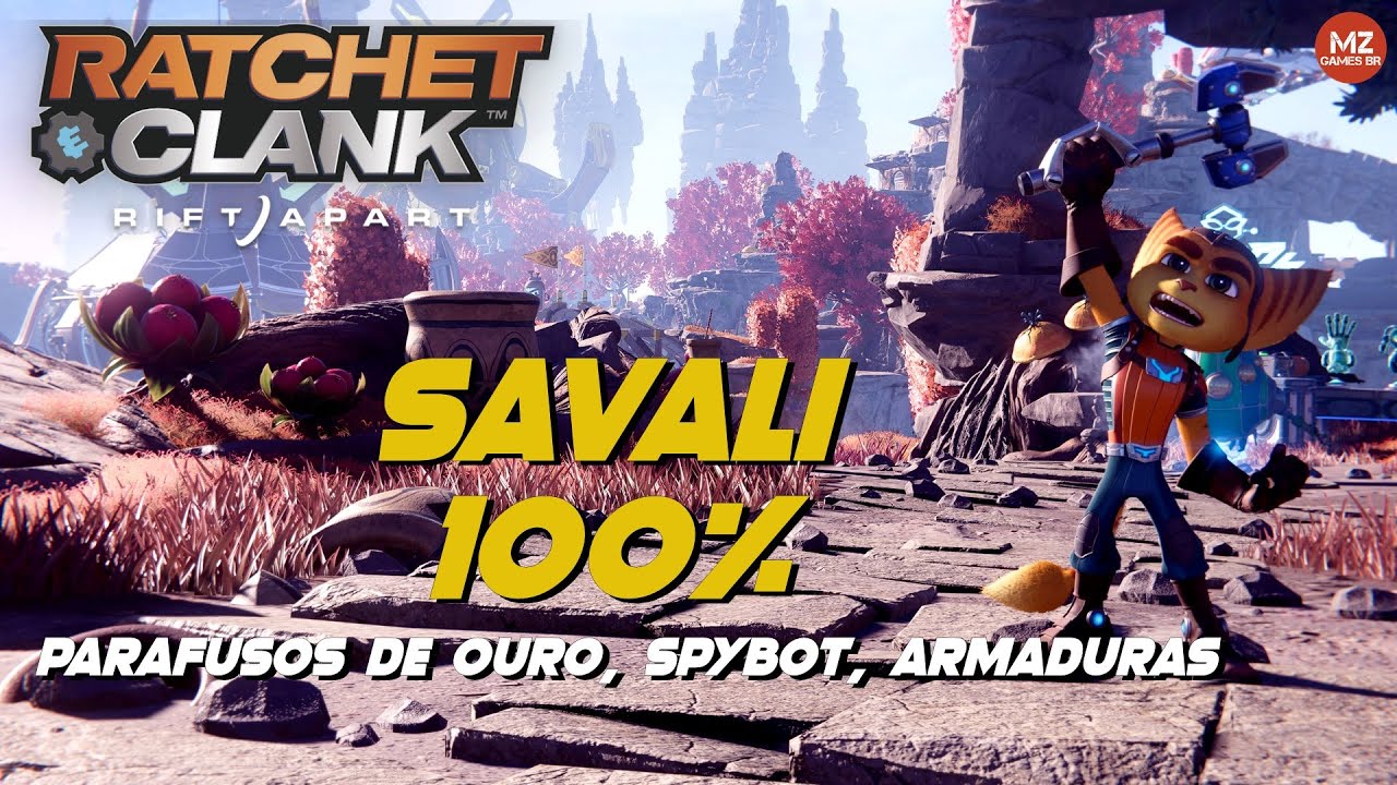 RATCHET & CLANK: RIFT APART | SAVALI 100% - Parafusos de Ouro, Armaduras, SpyBot e Ursos Craigger
