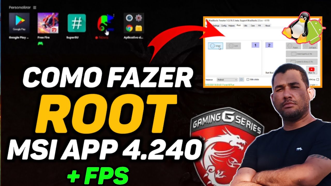 COMO FAZER ROOT MSI 4.240 🎯 BLUESTACKS MSI FREE FIRE