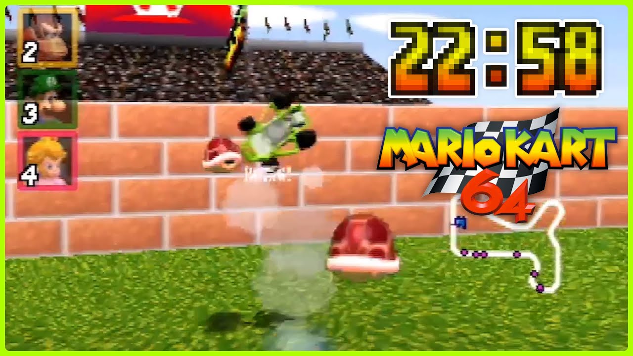 Mario Kart 64 150cc All Cups (Skips) Shortcut Speedrun 22:58 (Former WR)