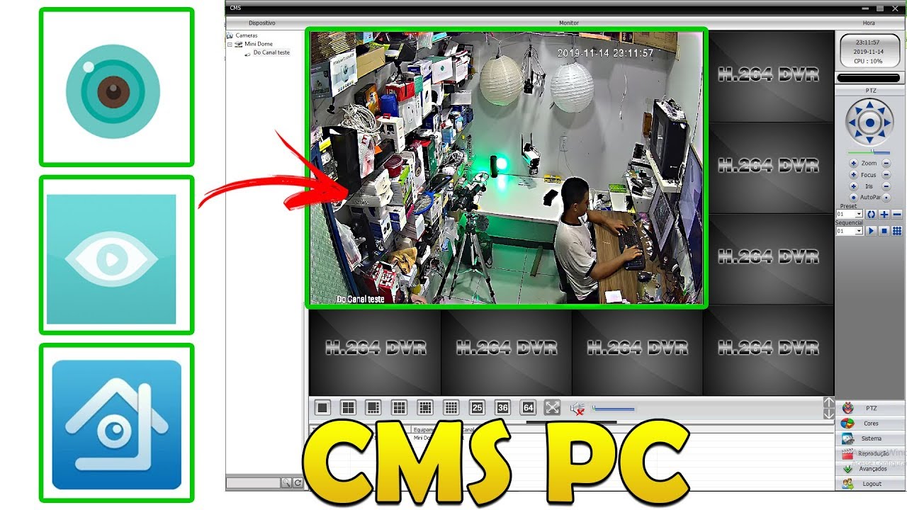 CONFIGURAÇÃO CMS PASSO A PASSO PARA ICSEE, ANYSEE E XMEYE NO COMPUTADOR