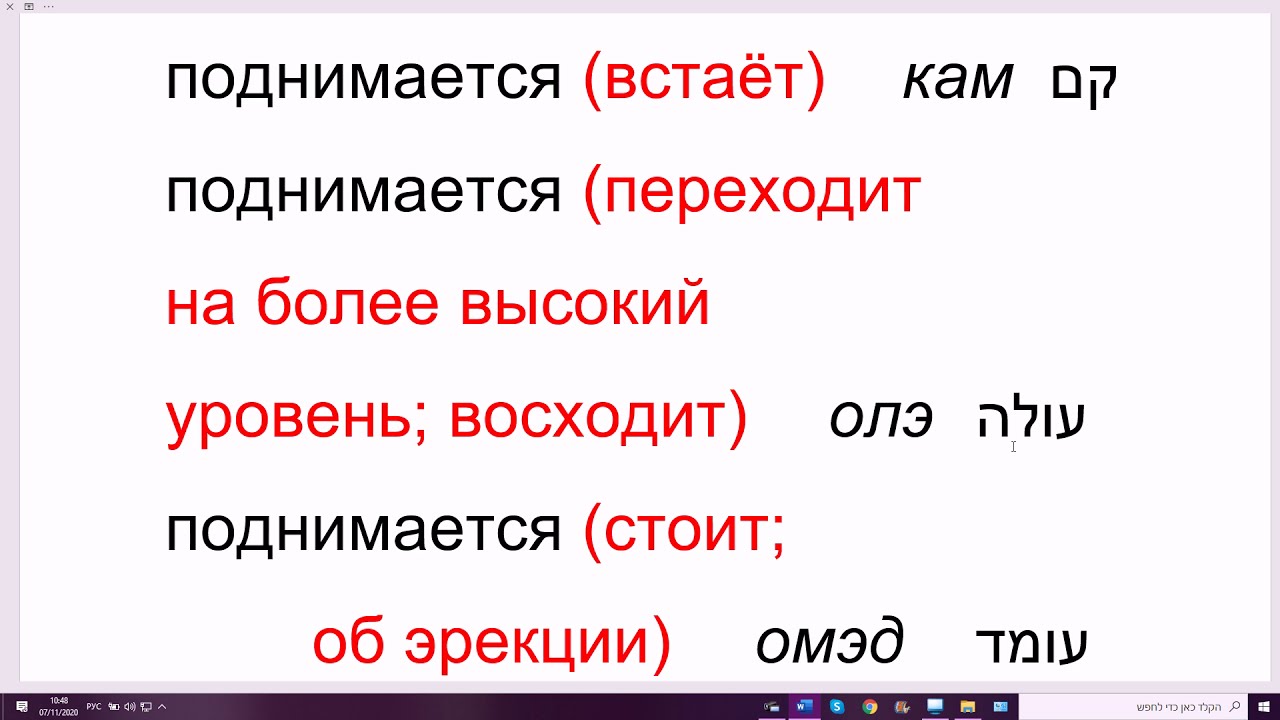 1179. Как сказать на иврите 