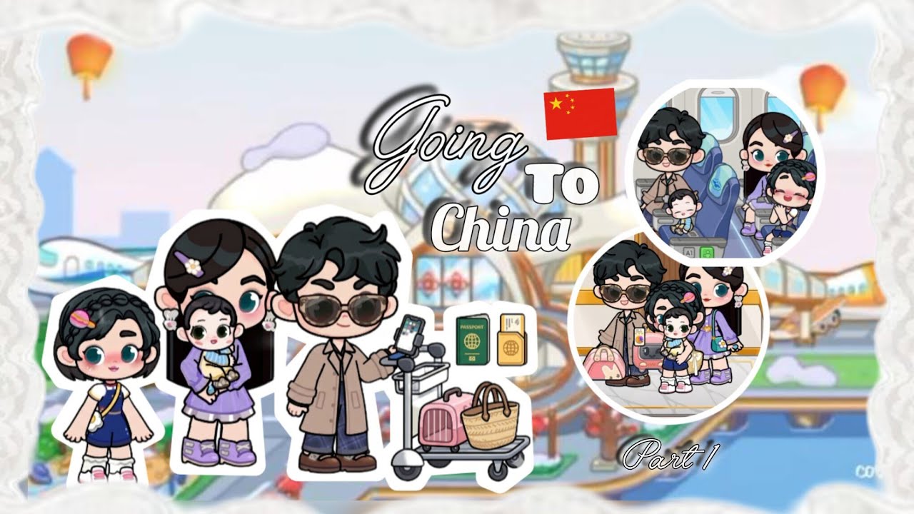 Going to China 🇨🇳⛩️ part 1 | Gameworld vLoG | #gameworld #tocaboca #cozyverse 