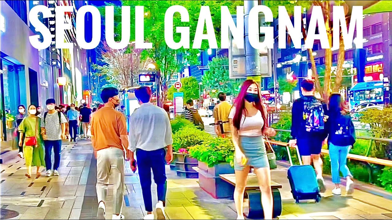 [4K SEOUL] 강남역 | Gangnam street sounds(Binaural City 3D Sounds)