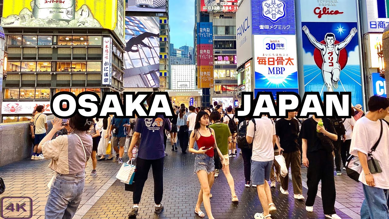 [4K] OSAKA JAPAN -  DOTONBORI | Evening Walking Tour August 2023