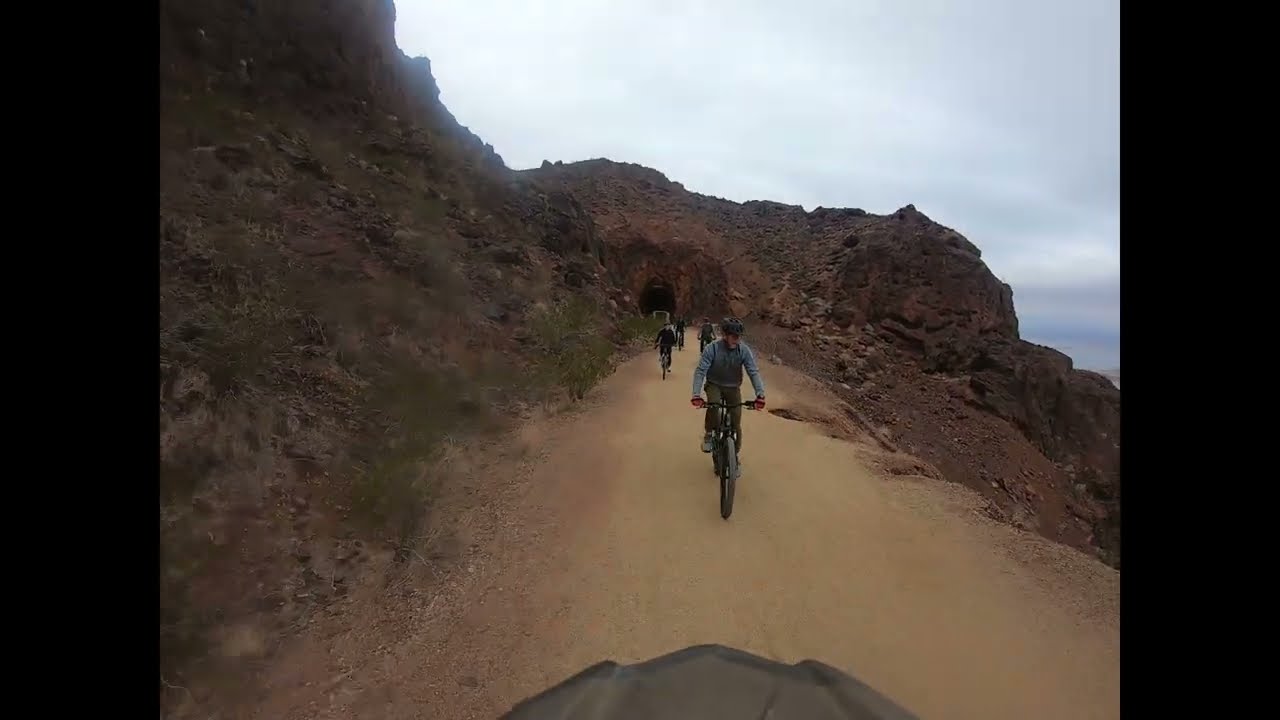 Historic Railroad Pass tour ride to the Hoover Dam and back with Bighorn Sheep sighting.