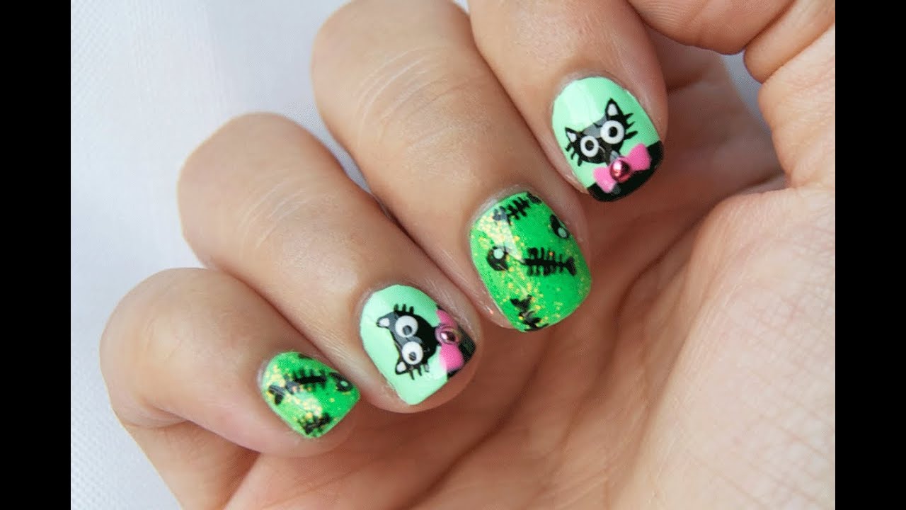 Reto ABC uñas G de GATO / ABC nail challenge G for GATO (CAT)