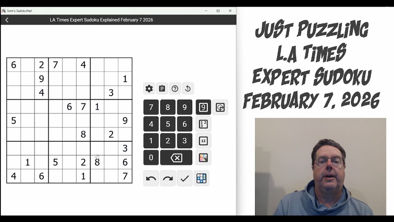 LA Times Expert Sudoku February 7 2026