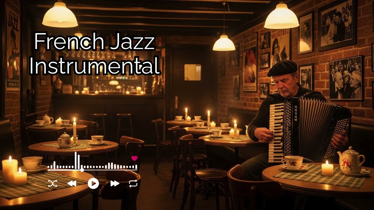 Paris Jazz Night ☕🎷 | Relaxing Coffee Shop Jazz for Study & Work (USA Vibes)