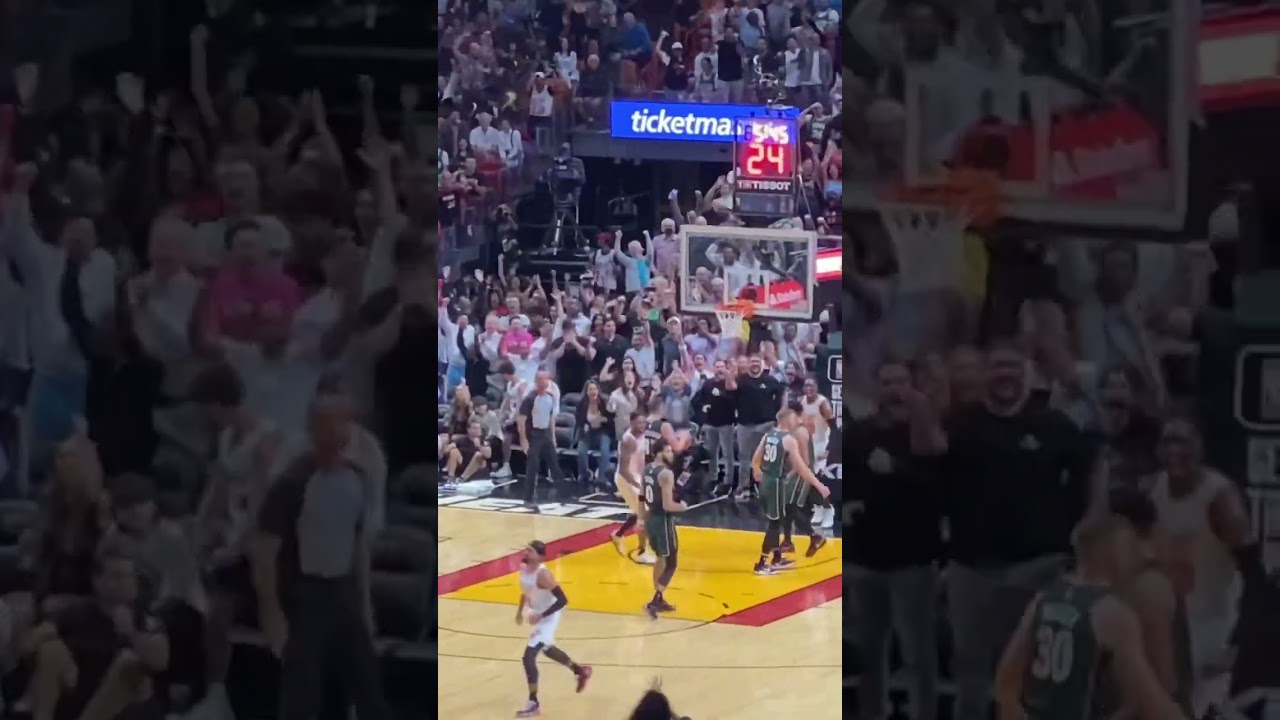 Bam Adebayo Monster Dunk on Celtics (1/24/23) #fancam #shorts #gamedayvlog