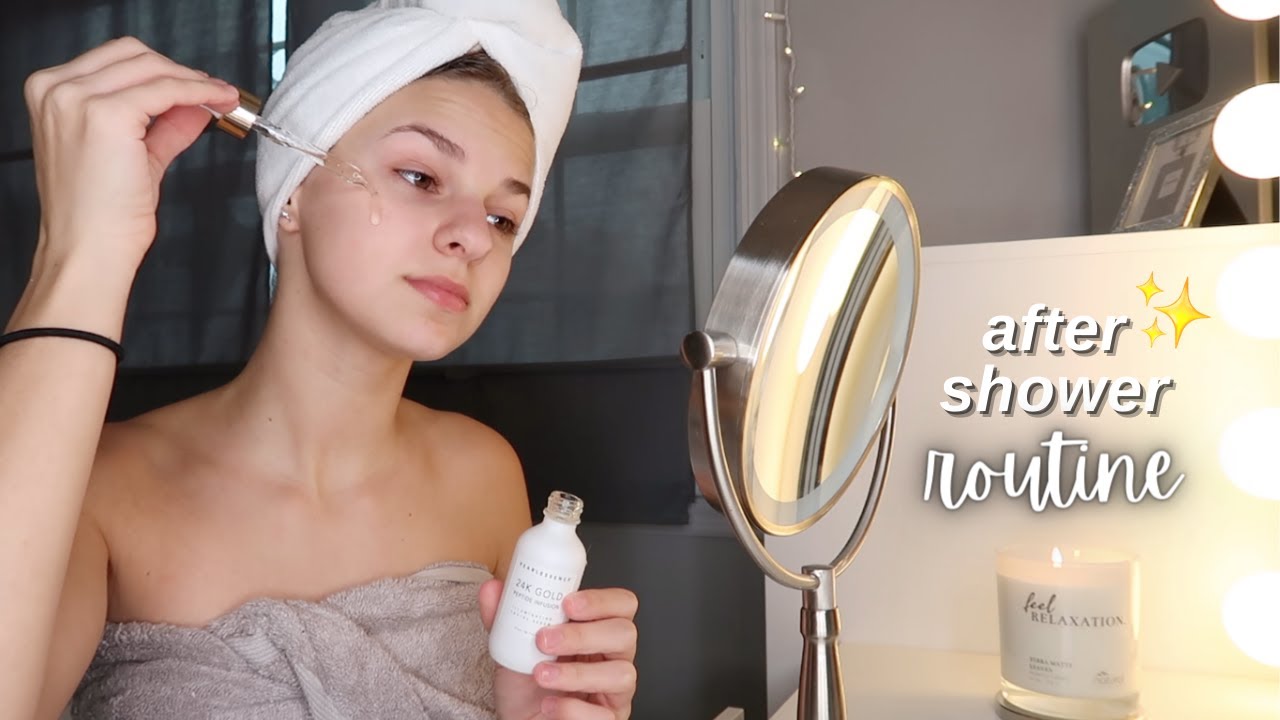 my after-shower routine !