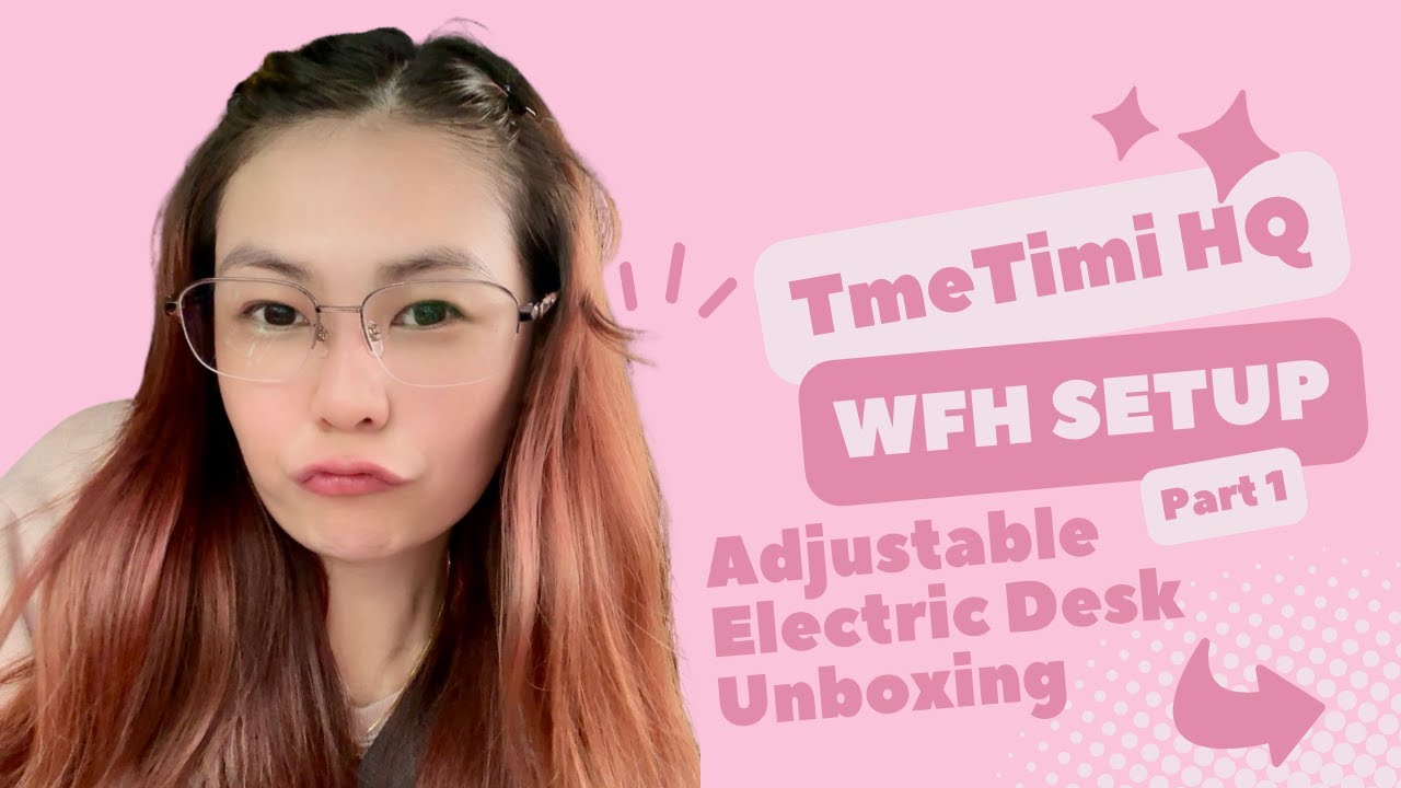WFH Setup: Entry #1 Unboxing Adjustable Electric Desk ❤️