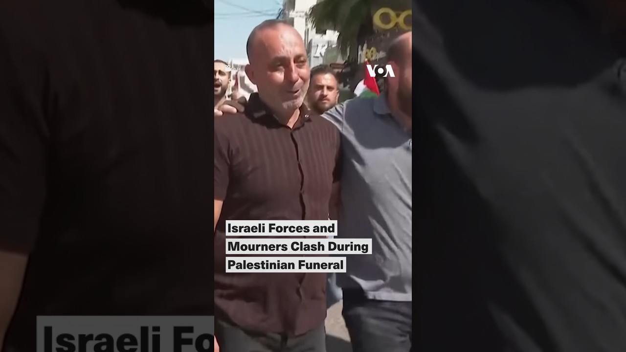 Israeli Forces and Mourners Clash During Palestinian Funeral | VOA News
