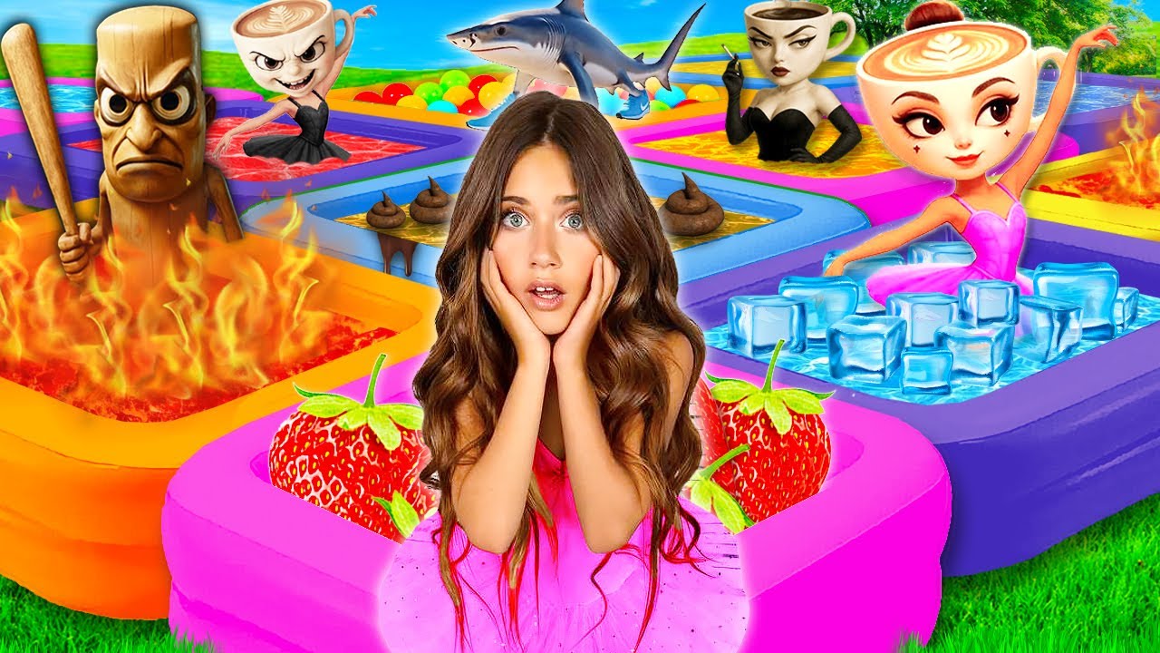 NON SCEGLIERE LA PISCINA SBAGLIATA SFIDA CON ITALIAN BRAINROT NELLA VITA REALE! GIADA RAPITA!😱