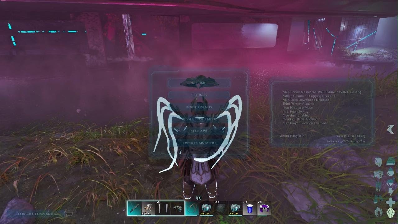 ARK Survival Ascended mascara de gas bp en servidor oficial pve