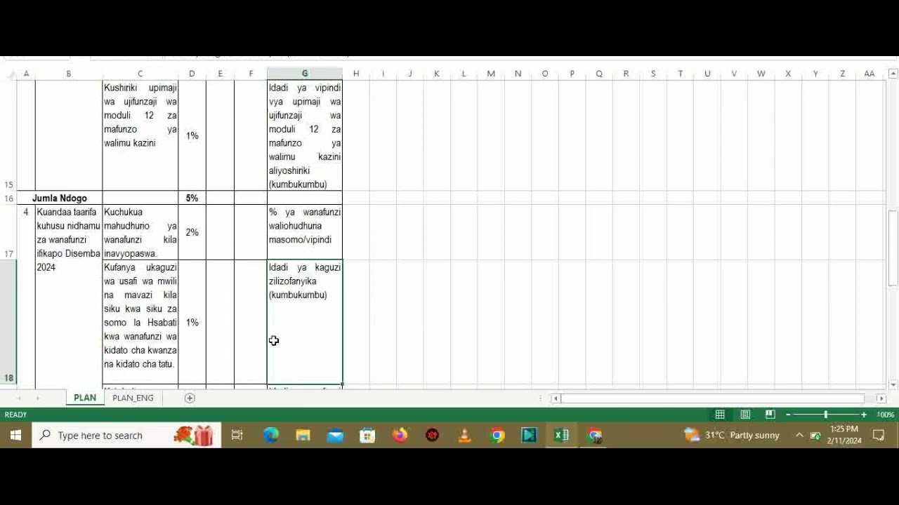 E - UTENDAJI (ESS)_TASK AND SUBTASK PERFORMANCE INDICATOR VOLUME II