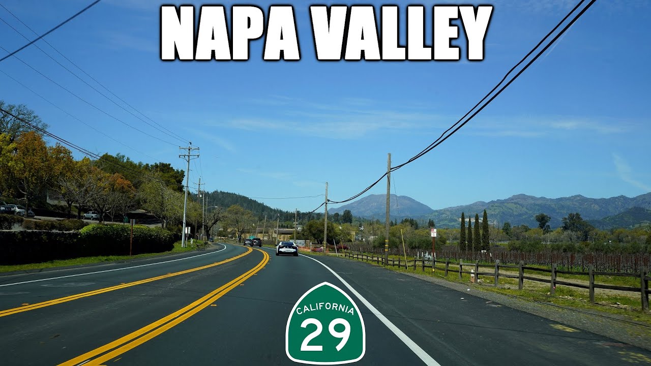 California Highway 29 North Through the Napa Valley