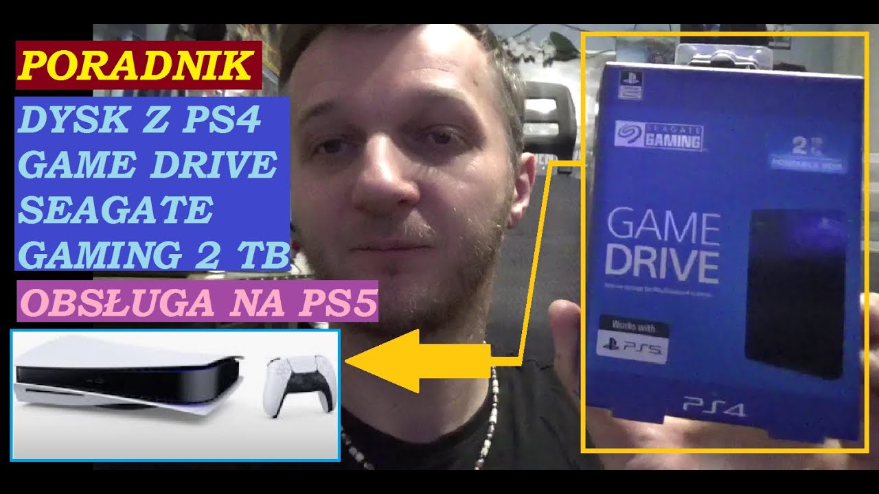 Obsługa na PS5 dysku USB rozszerzonej pamięci zewnętrznej GAME DRIVE SEAGATE GAMING z PS4 - poradnik