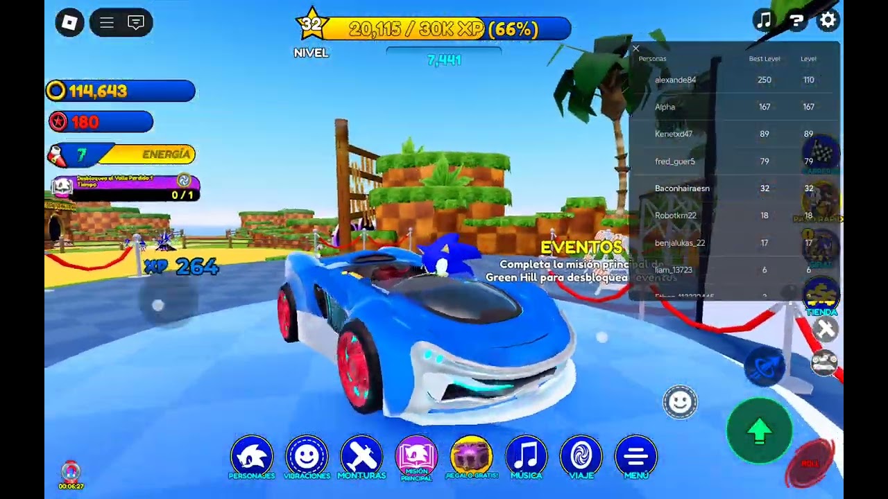 Roblox Sonic speed simulator Corre mucho